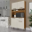Kit Cozinha Pinot Ronipa Amendoa Off White 04 Portas 1 Gaveta