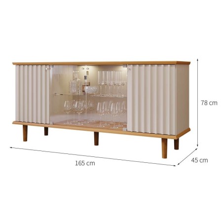 Buffet Janice Cimol Off White Cinamomo - Imagem 4