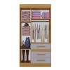 Guarda-Roupa 2030 Rei Móveis Branco Branco 03 Portas 03 Gavetas - Imagem 2