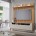 Conjunto Painel Ripado Trend+ Bancada Moema Off Nature