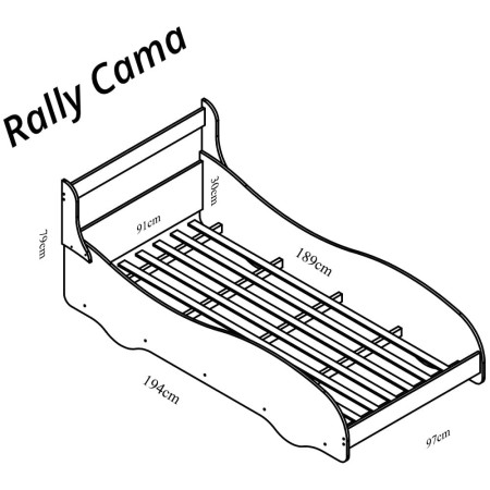 Cama Rally Gelius Azul - Imagem 4