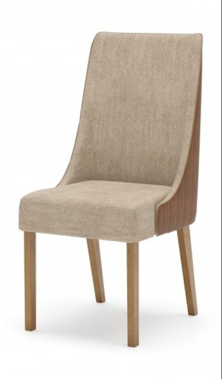 Sala de Jantar Adriana Henn Nature Off White Com Vidro 06 Cadeiras Ivy Corano Caramelo Linho Creme - Imagem 4