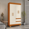 Guarda-Roupa Maya ACP Cinamomo Off White 04 Portas 02 Gavetas