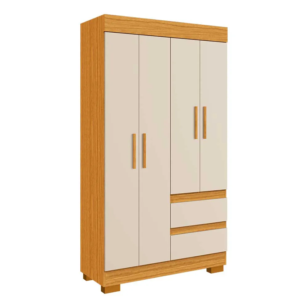Guarda-Roupa Maya ACP Nature Off White 04 Portas 02 Gavetas - Imagem 2