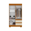 Guarda-Roupa Maya ACP Cinamomo Off White 04 Portas 02 Gavetas - Image 3