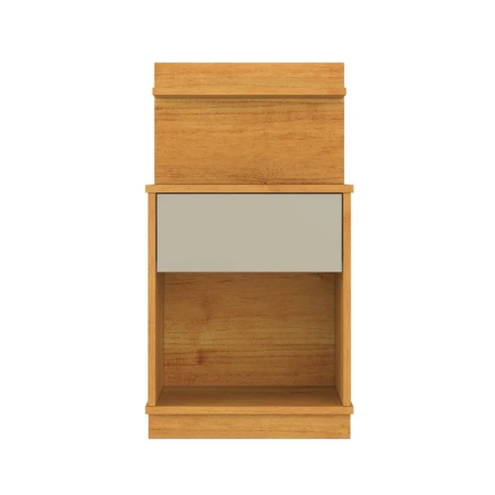 Mesa de Cabeceira Mavie Patrimar Cinamomo Off White 1G - Imagem 4