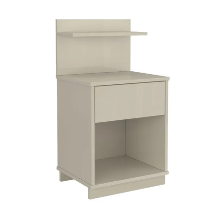 Mesa de Cabeceira Mavie Patrimar Off White 1G - Imagem 2