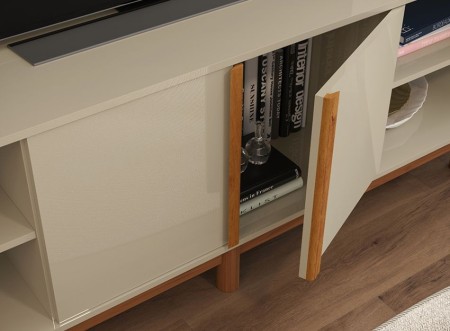 Rack Oasis Patrimar Off White Cinamomo - Imagem 2