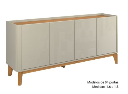 Buffet Flip 1.6 Patrimar Off White Cinamomo - Imagem 3