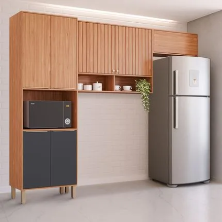 Cozinha Completa Divina MGM Cinamomo Titanium 03 Peças