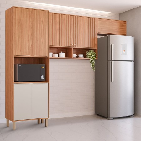 Cozinha Completa Divina MGM Cinamomo Off White 03 Peças
